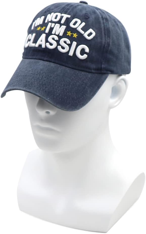 Funny Retirement or Birthday Gifts Hats for Men Women,I'm Not Old Classic Baseball Cap Gag Gifts for Dad Grandpa Old Man - Image 7