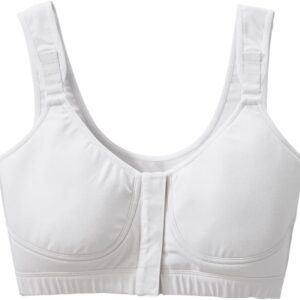 Silverts Front Closure Bra - Comfortable Adaptive Front Hook Bra for Elderly - Wide Straps, Underwire & Padding Free