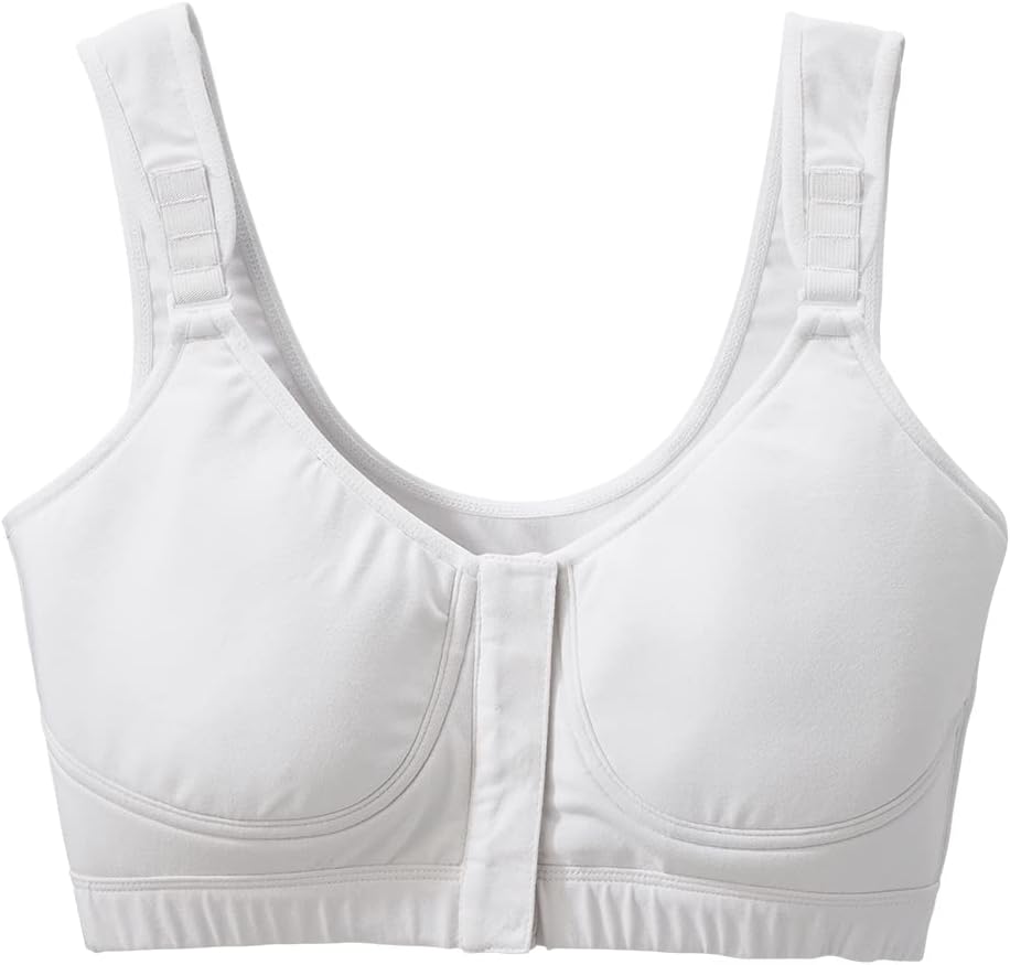 Silverts Front Closure Bra - Comfortable Adaptive Front Hook Bra for Elderly - Wide Straps, Underwire & Padding Free