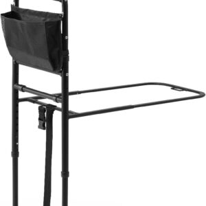 Medline Bed Assist Bar with Storage Pocket, Height Adjustable Bed Rail for Elderly Adults, Assistance for Getting In and Out of Bed at Home