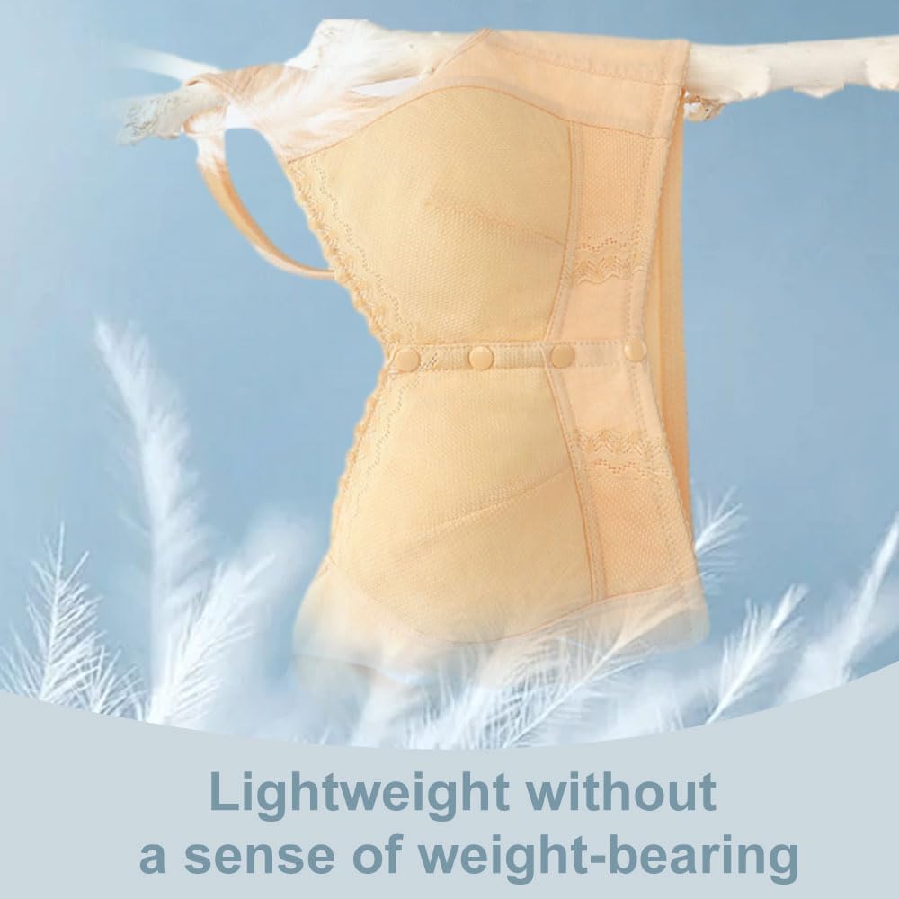 2025 Premium Moona Bra for Senior, Breathable Front Closure Bra for Elderly Women Seniors - Image 4