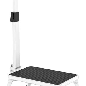 Step Stools for Adults, Foldable Step Stool with Handle for Elderly Seniors Stepping Stool with Non-Slip Step Platform Metal Stool in Kitchen, Bedroom,Bathroom,330 Lbs Capacity(Patent Protection)