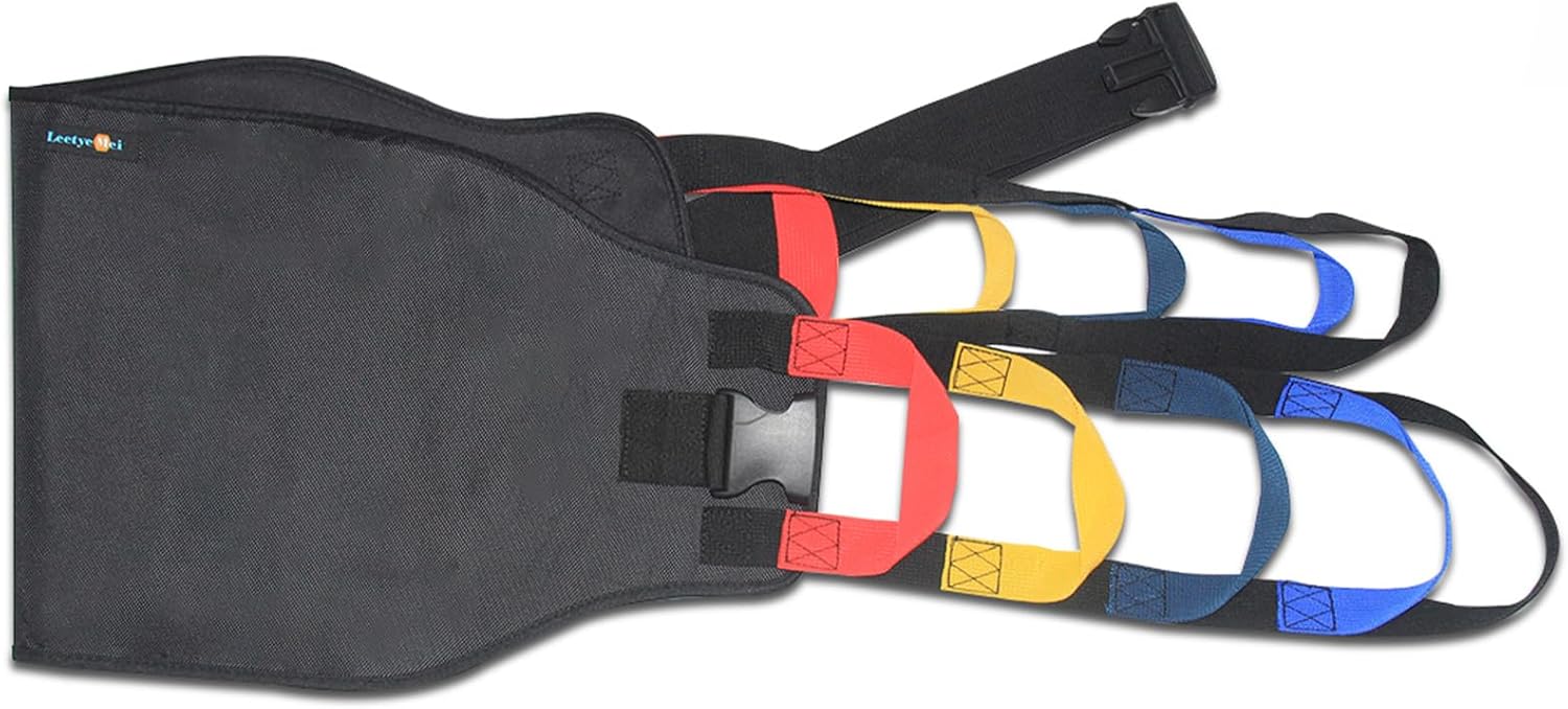 Transfer Belt Transfer Sling, Safety Lifting Aids Home Bed Assist, Transfer Nursing Sling Gait Belt with Widened Back Curve Design for Senior Elderly Patient Care (Blue) - Image 5