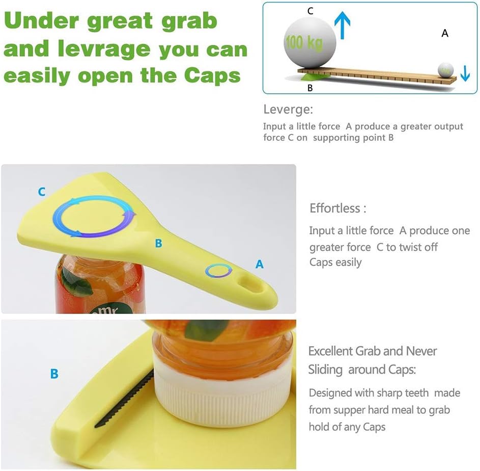 Bottle Opener for Twist-Off Type Caps, Water Bottle Opener, Soda Bottle Opener, Juice Bottle Openers, Twist-Off, for Weak Hands, Seniors with Arthritis, Elderly - Image 5