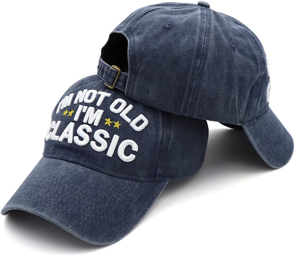 Funny Retirement or Birthday Gifts Hats for Men Women,I'm Not Old Classic Baseball Cap Gag Gifts for Dad Grandpa Old Man - Image 4