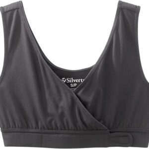 Silverts Front Closure Bra - Comfortable Adaptive Front Clasp Bra for Elderly - Wide Straps, Underwire & Padding Free