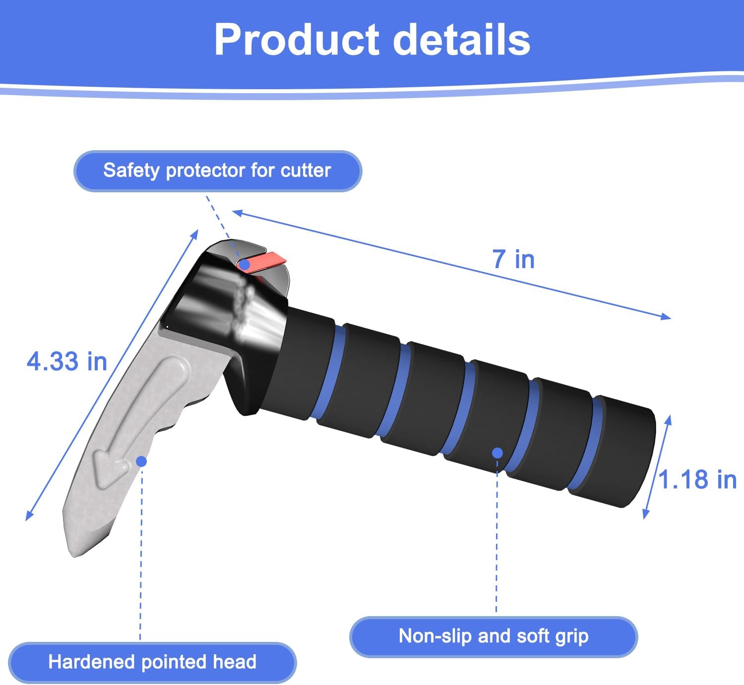 3 in 1 Car Door Handle for Elderly Car Handle Assist Support Handle Multifunction Handle Car Door Latch Handle for Seniors and Handicapped - Image 2