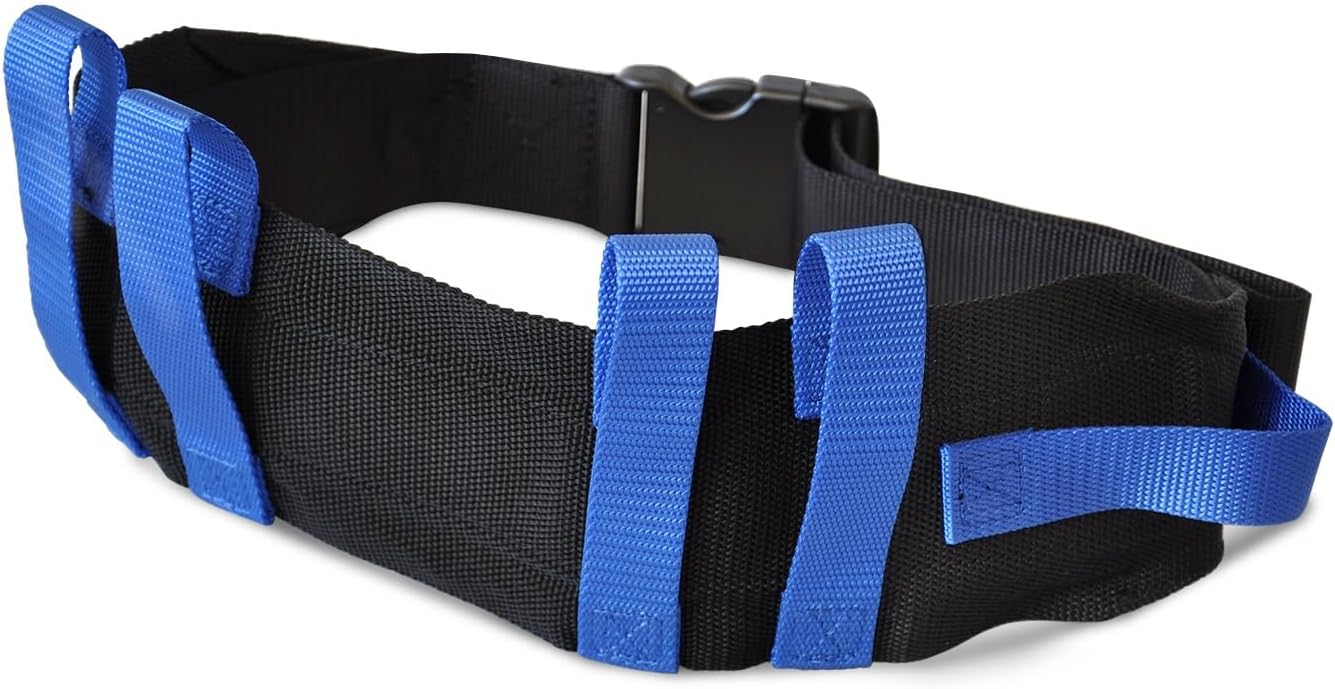 NYOrtho Gait Belt (275lbs) - Transfer Belt with 6 Heavy Handles -Lift Assist for Elderly and Patient Care - Gait Belts Transfer Belts for Seniors with Easy Fasten Buckle | Adjustable Size 28” to 55”