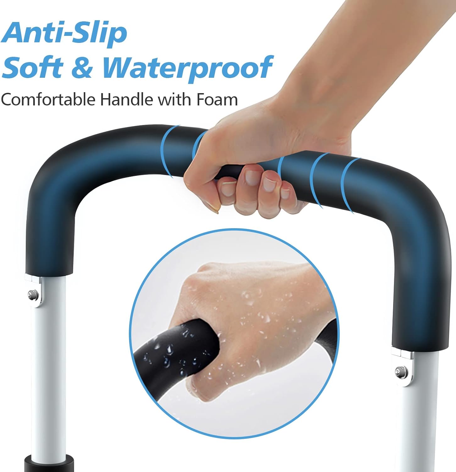 Bed Rail - Bed Rails for Elderly Adults - Medical Bed Support Bar Mobility Assistant with Free Storage Bag and Fixing Strap, Fit King, Queen, Full, Twin, Medium - Image 4