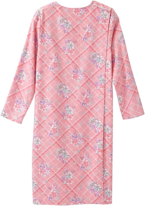 Silverts Open-Back Hospital Gowns for Women – Comfortable, Dignified, Easy Dressing for Seniors & Patients - 100% Cotton - Image 3