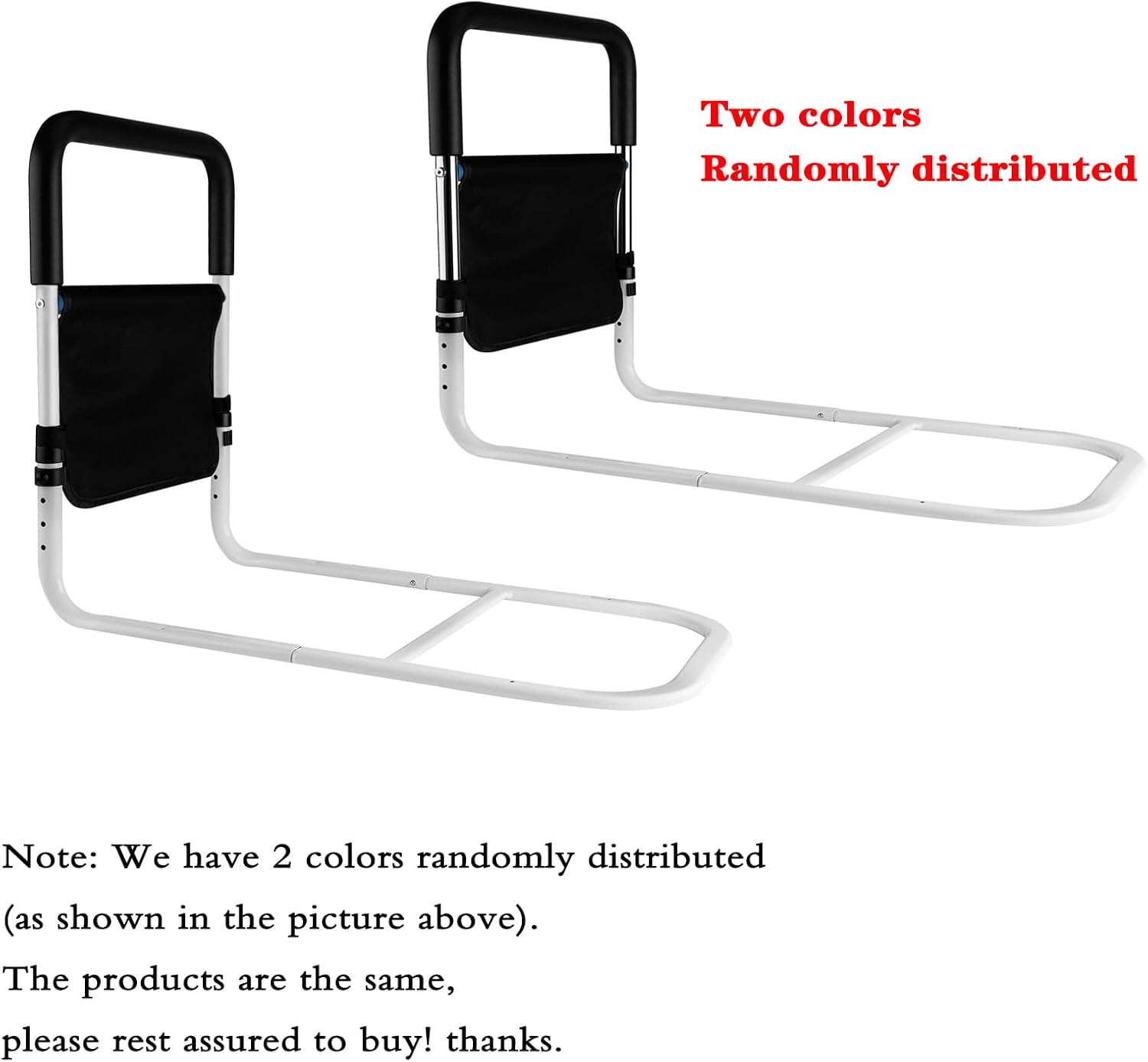 Bed Rail for Elderly Adults Safety - Bed Rails for Queen Bed,Height Adjustable Fall Prevention Guard for Seniors Fits King Size Full Twin Bed - Image 3