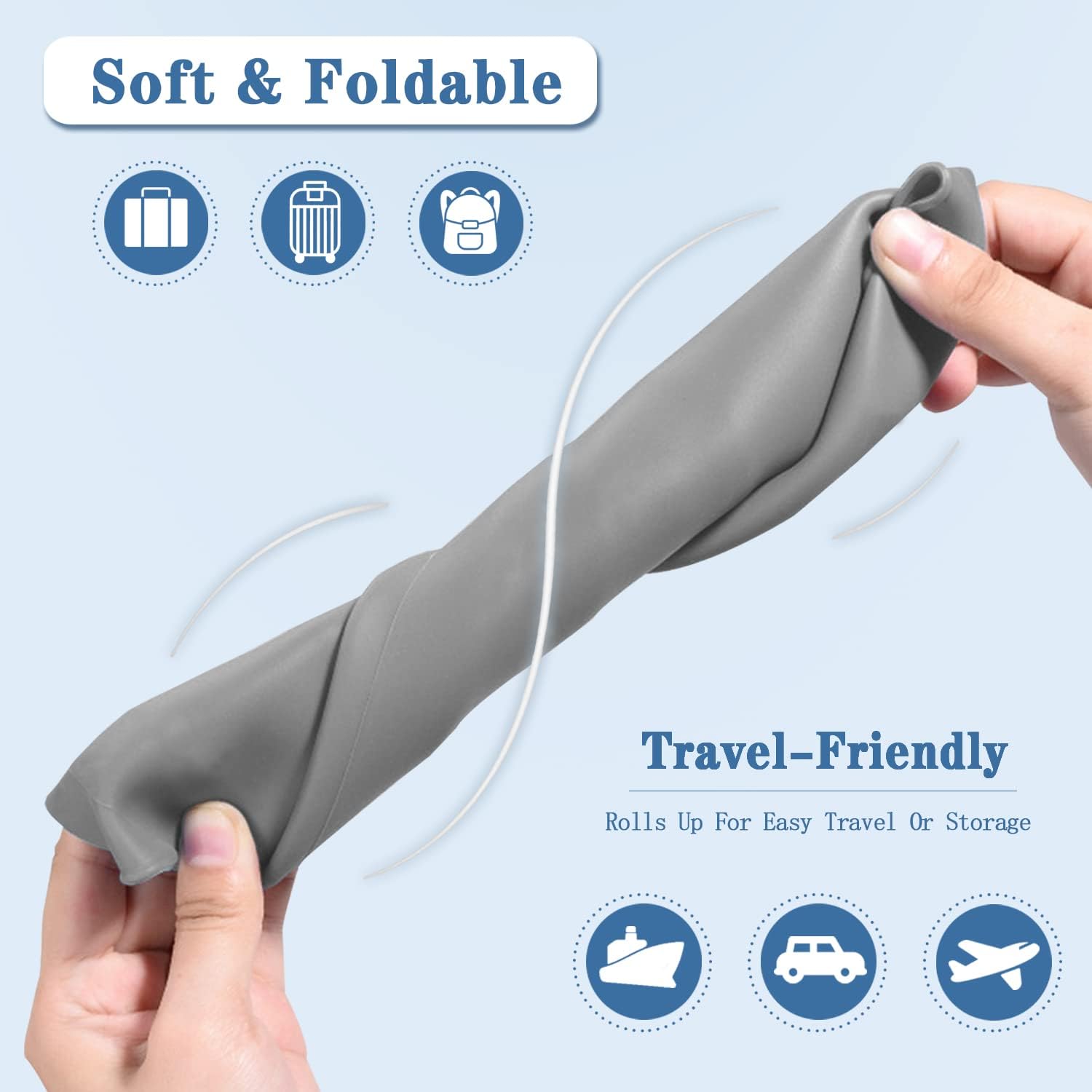 2 Pack Silicone Adult Bibs with Crumb Catcher, Washable and Adjustable Adult Bibs for Elderly Men Women Seniors - Image 3