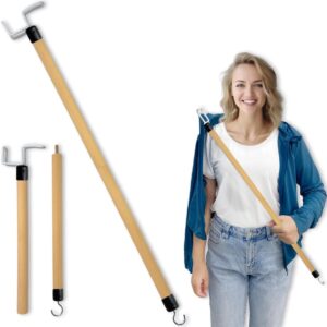 27'' Dressing Stick, Long Dressing Stick for Elderly, Disabled, Limited Mobility – Daily Living Dressing Aid Stick for Hip Replacement, Back - Dressing Aid for Pants, Shoes, Socks