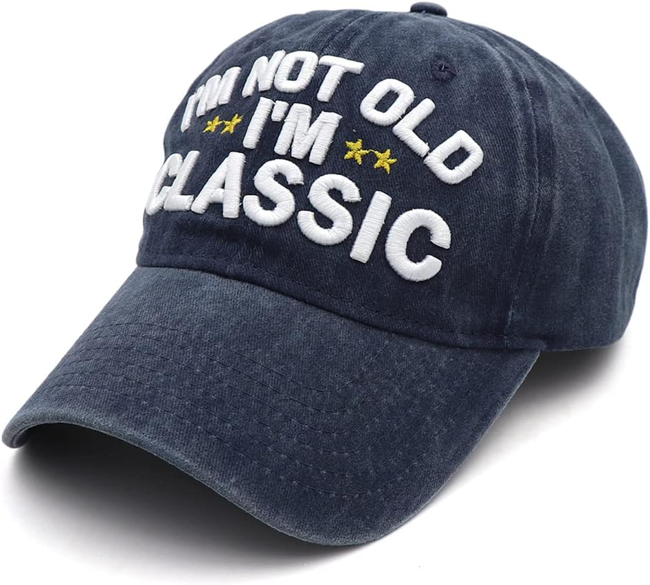 Funny Retirement or Birthday Gifts Hats for Men Women,I'm Not Old Classic Baseball Cap Gag Gifts for Dad Grandpa Old Man - Image 2