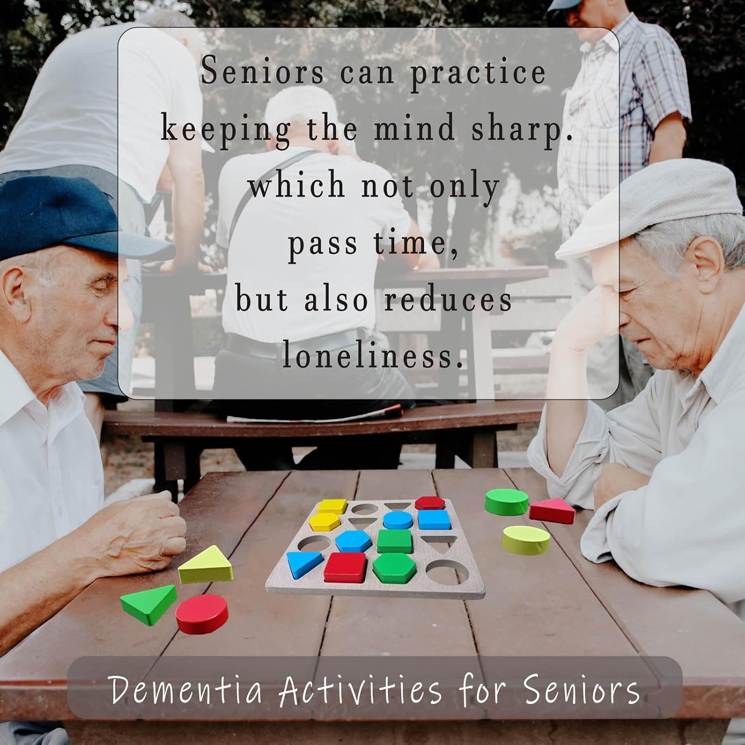 Puzzles Gifts for Dementia,Alzheimers Activities & Games for Seniors,Geometric Cognitive Products for Elderly - Image 4