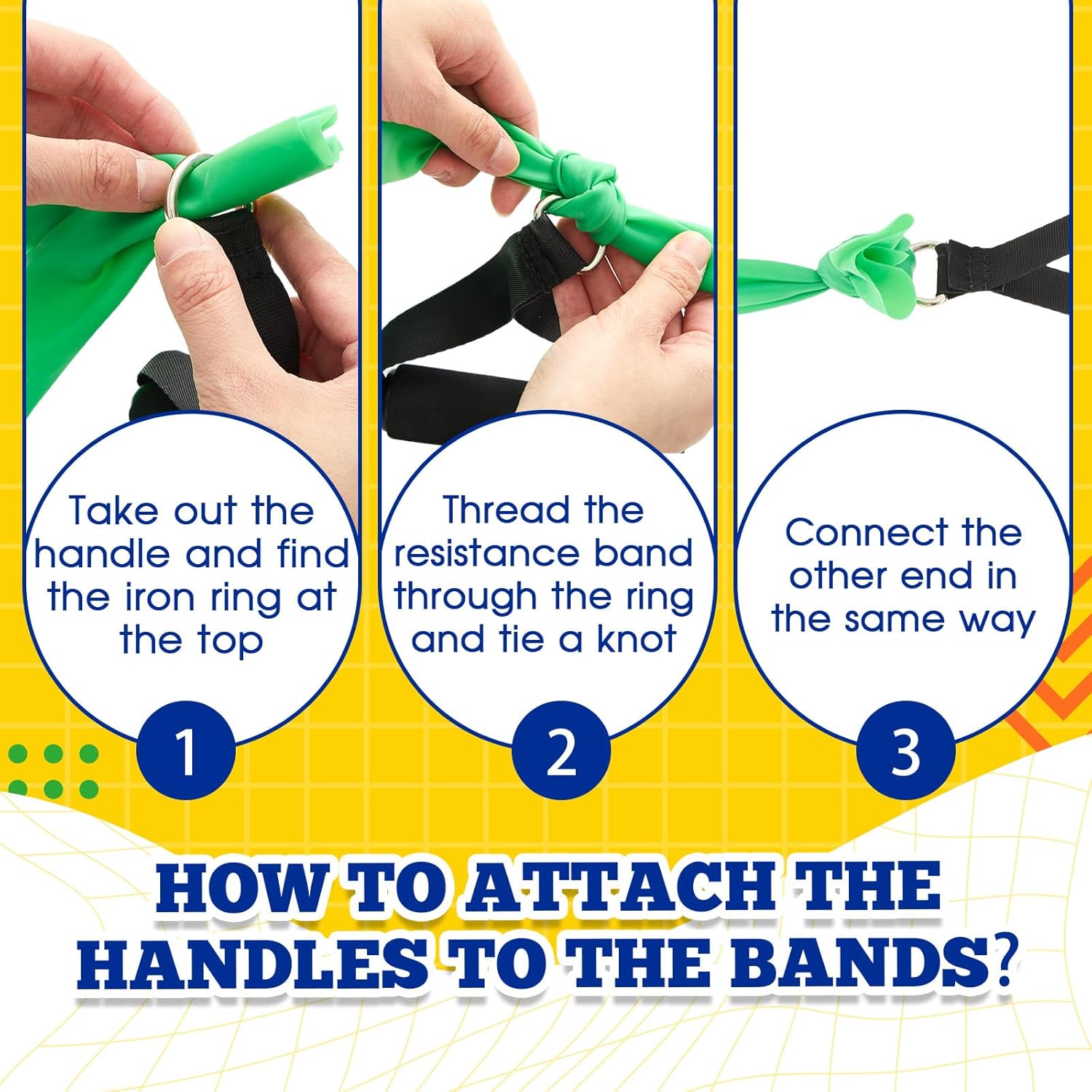 2 Pcs Resistance Band for Seniors with 2 Pcs Handles Exercise Band Specifically Created for Elderly Physical Therapy, Stretch, Recovery, Pilates, Strength Training and Yoga Starter Set - Image 5