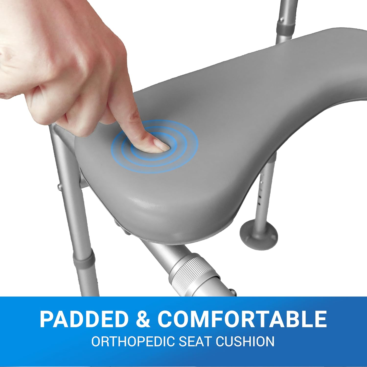 Sliq Toilet Seat Risers for Seniors, Raised Handicap Toilet Seat with Handles Over Toilet, 400 Lbs Capacity High Toilet Riser with Handles for Elderly Adults, Handicap, and Pregnant - Image 7