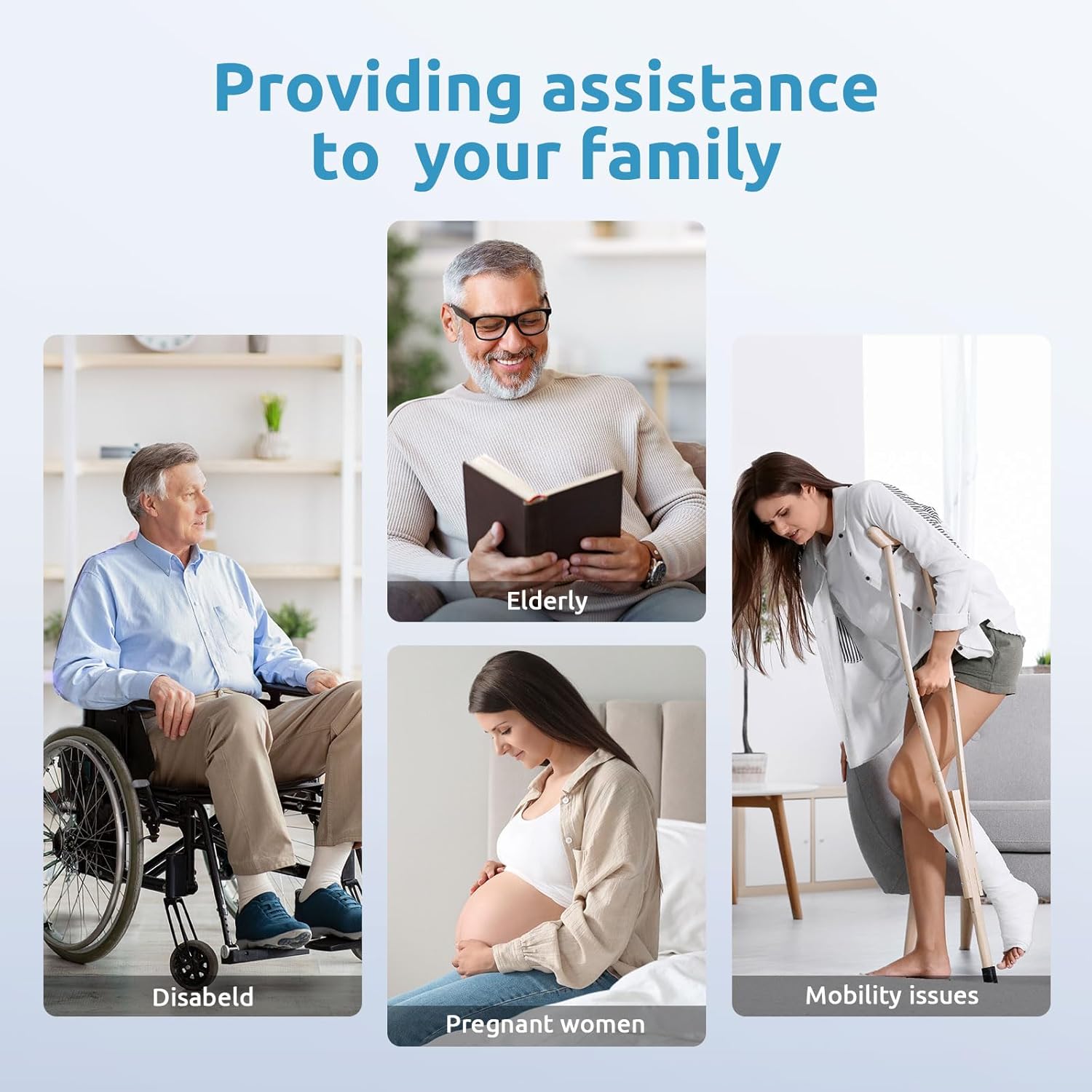 Shower Chair for Inside Shower, BRITULIF 550 lbs Heavy Duty Shower Chair for Elderly and Disabled, Shower Seat FSA/HSA Eligible, 6 Height Adjustable, Ideal for Adult and Senior Bathroom Needs - Image 7