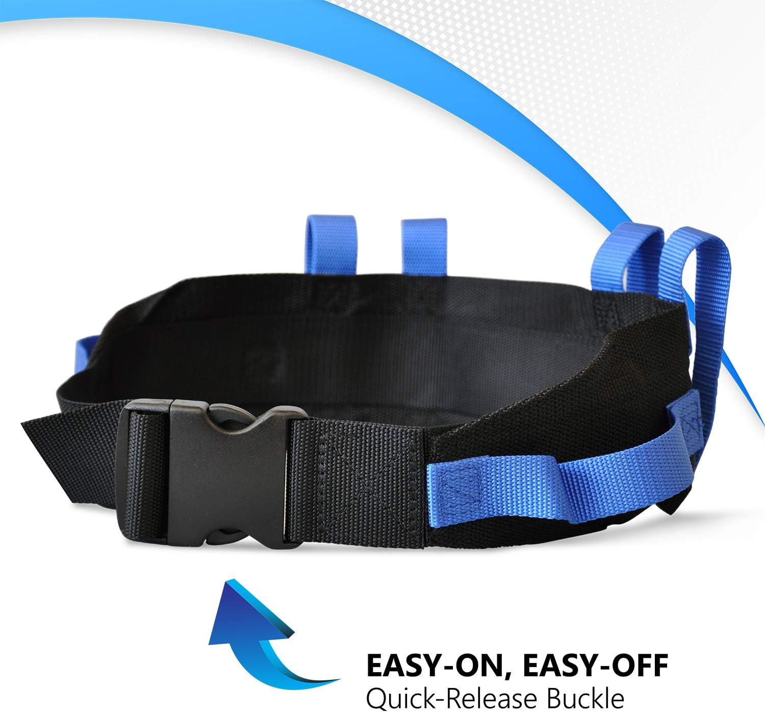 NYOrtho Gait Belt (275lbs) - Transfer Belt with 6 Heavy Handles -Lift Assist for Elderly and Patient Care - Gait Belts Transfer Belts for Seniors with Easy Fasten Buckle | Adjustable Size 28” to 55” - Image 5