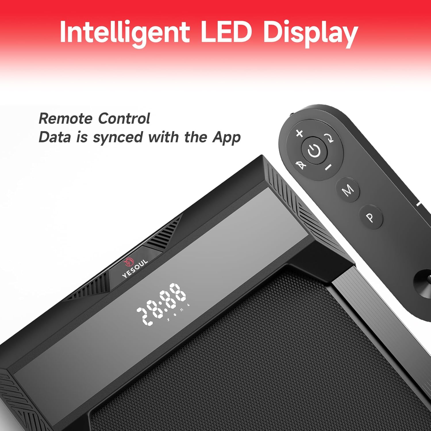 Yesoul Walking Treadmill with Long Handles for Seniors,Recovery Fitness Exercise Machine with Stable and Safe Structural Design, Large LED Display for Elderly,300 lbs Capacity - Image 5