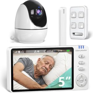 Elderly Monitors with Camera and Audio, Two-Way Talk Room Monitors for Elderly, Med Reminder Camera for Elderly Monitoring, Baby Monitors for Elderly Care and Caregivers, Video Monitor for Elderly