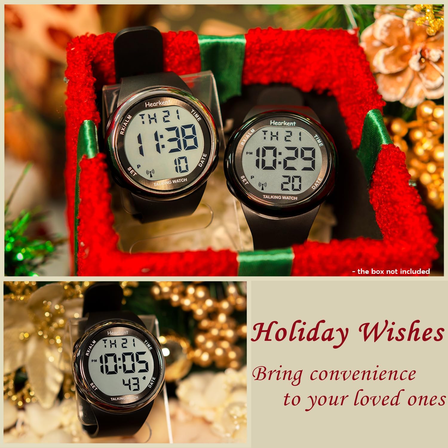 Atomic Talking Watch Sets Itself for Visually impaired or Seniors LCD Big Number Easy-to-Read Talking Watch for Elderly - Image 5