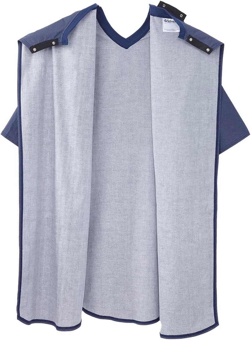 Silverts Mens Adaptive Nightgown - Open Back Cotton Hospital Sleepwear for Elderly - Nightshirt Top for Disabled Seniors - Image 3