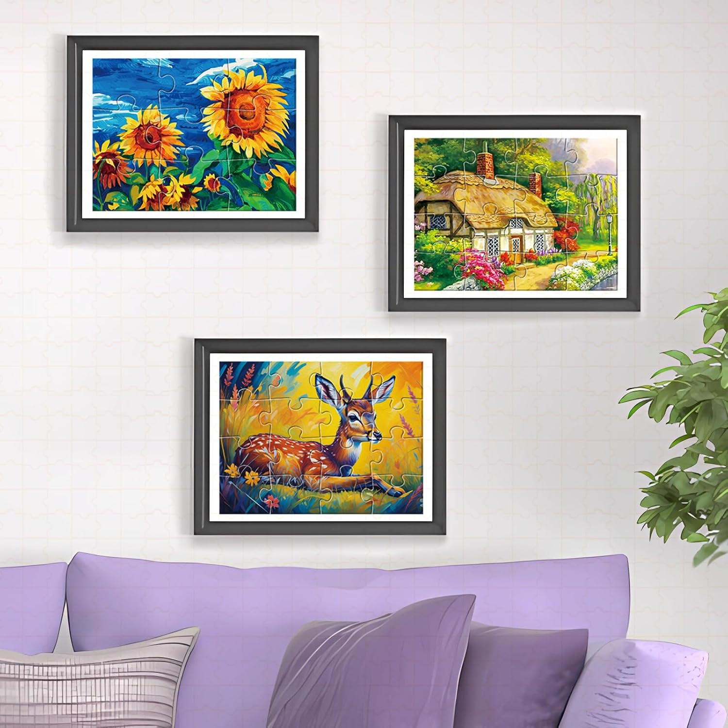 6 Packs Large Jigsaw Puzzles for Seniors Elderly 9&16 Piece, Dementia Activities for Senior & Alzheimers Activities Product Cognitive Memory Game 12.5X9.4inch - Image 7