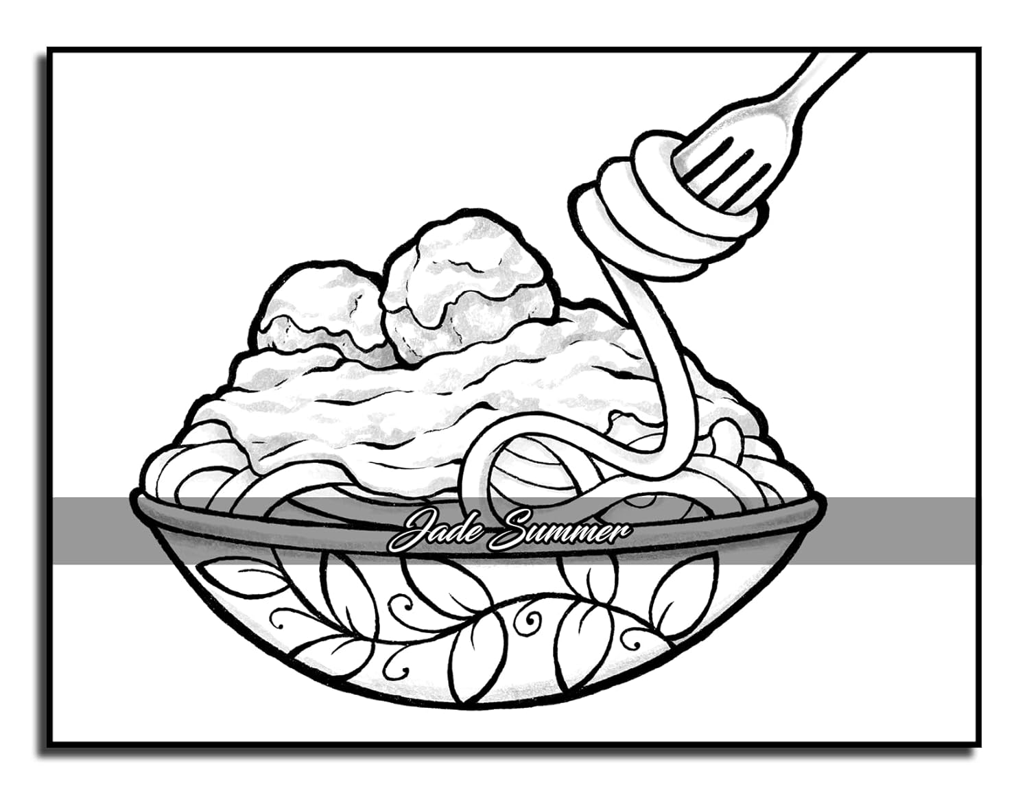 Easy Coloring Book: Large Print Designs for Adults and Seniors with 50 Simple Images of Animals, Flowers, Food, Objects, and More! (Easy Coloring Books) - Image 41