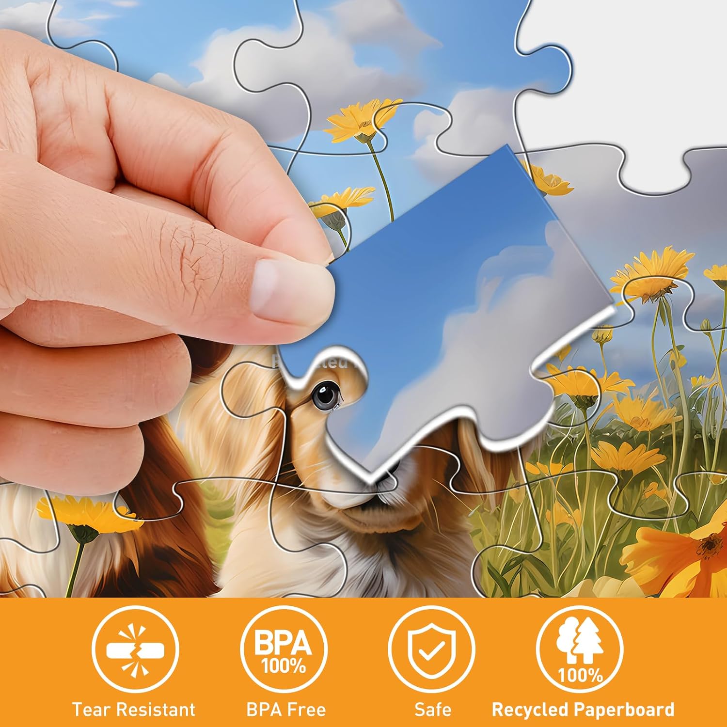 6 Packs Large Piece Puzzle for Seniors- 36 Pieces Dementia Puzzles for Elderly Adults, Alzheimer’s Puzzles Memory Cognitive Games Easy Jigsaw Puzzles for Elderly Seniors with 6 Storage Bags - Image 3