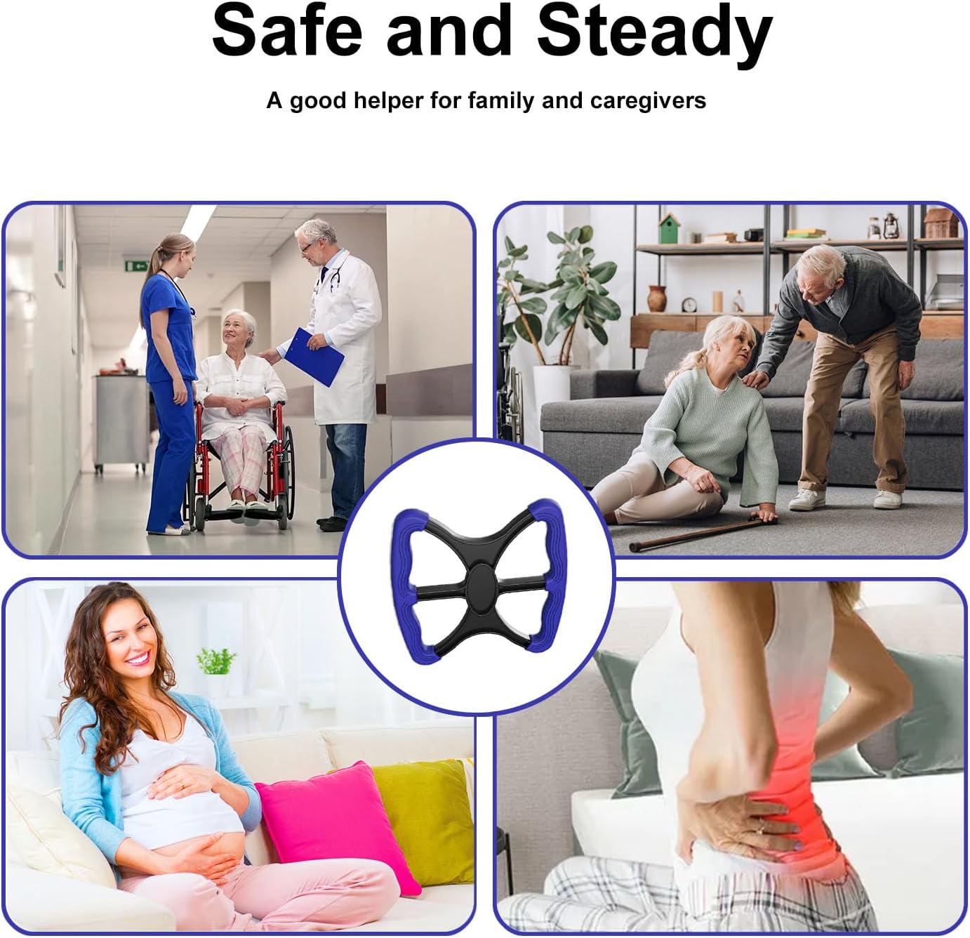 Liberty Lift Standing Aid for Elderly, Portable Lift Aid Bar with No-Slip Grip Handles to Transfer Elderly,Senior,Patient,Disabled Assists Caregiver or Nurse from Floor Standing Aids & Supports Gifts - Image 6