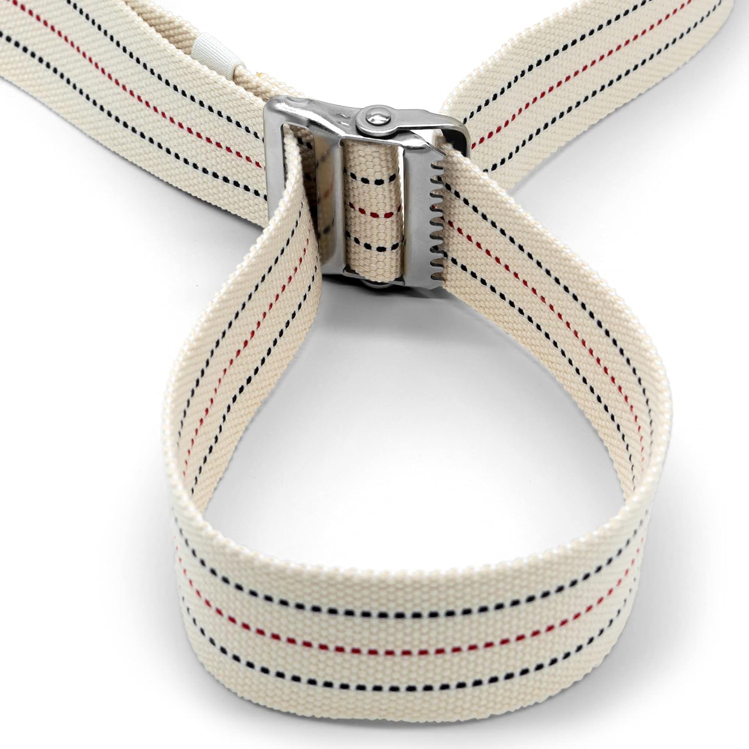 LiftAid Transfer and Gait Belt 60 Inch with Metal Buckle and Loop - Walking, Standing and Transfer Assist Aid for Seniors, Elderly Patients, Caregiver, Nurse, Therapist (Beige) - Image 7