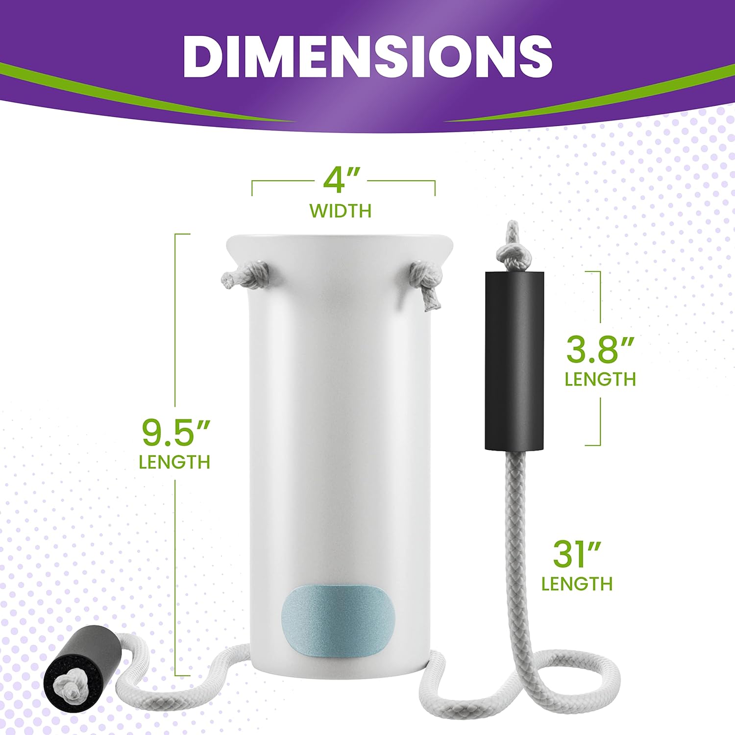 MARS WELLNESS Deluxe Molded Sock Aid Donner - Foam Grip Handles - 31" Adjustable Cords - Sock Helper Stocking Slider - Elderly, Senior, Pregnant Diabetics (Colors May Vary) - 1 Pack - Image 2