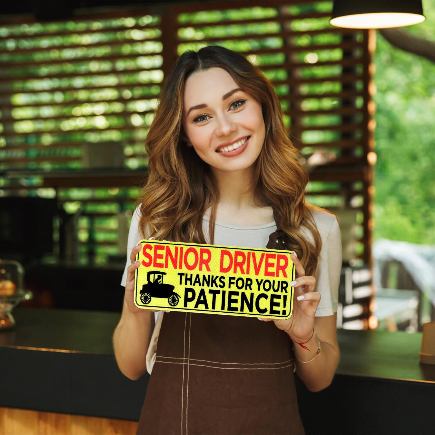 2pcs Senior Driver Car Magnet - Please Be Patient 10.24x3.94in Elderly Driver Sticker Reflective Magnetic Safety Sign - Image 4