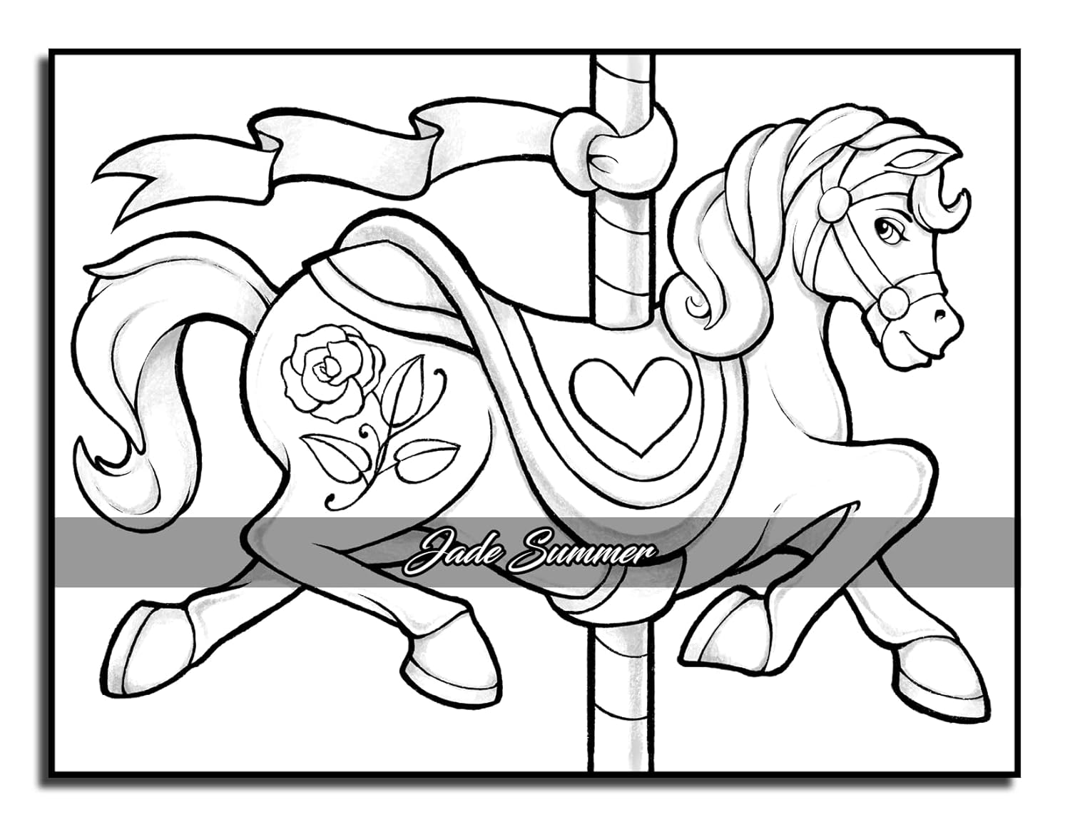 Easy Coloring Book: Large Print Designs for Adults and Seniors with 50 Simple Images of Animals, Flowers, Food, Objects, and More! (Easy Coloring Books) - Image 42
