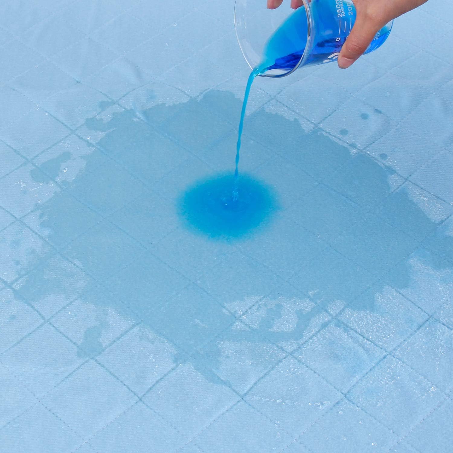 Hospital Bed Pads 34'' x 76'', 2 Pack Non-Slip Waterproof Sheet and Mattress Pad Protector, Washable Bed Wetting Incontinence Chucks Pads for Kids, Elderly Seniors, Blue - Image 2