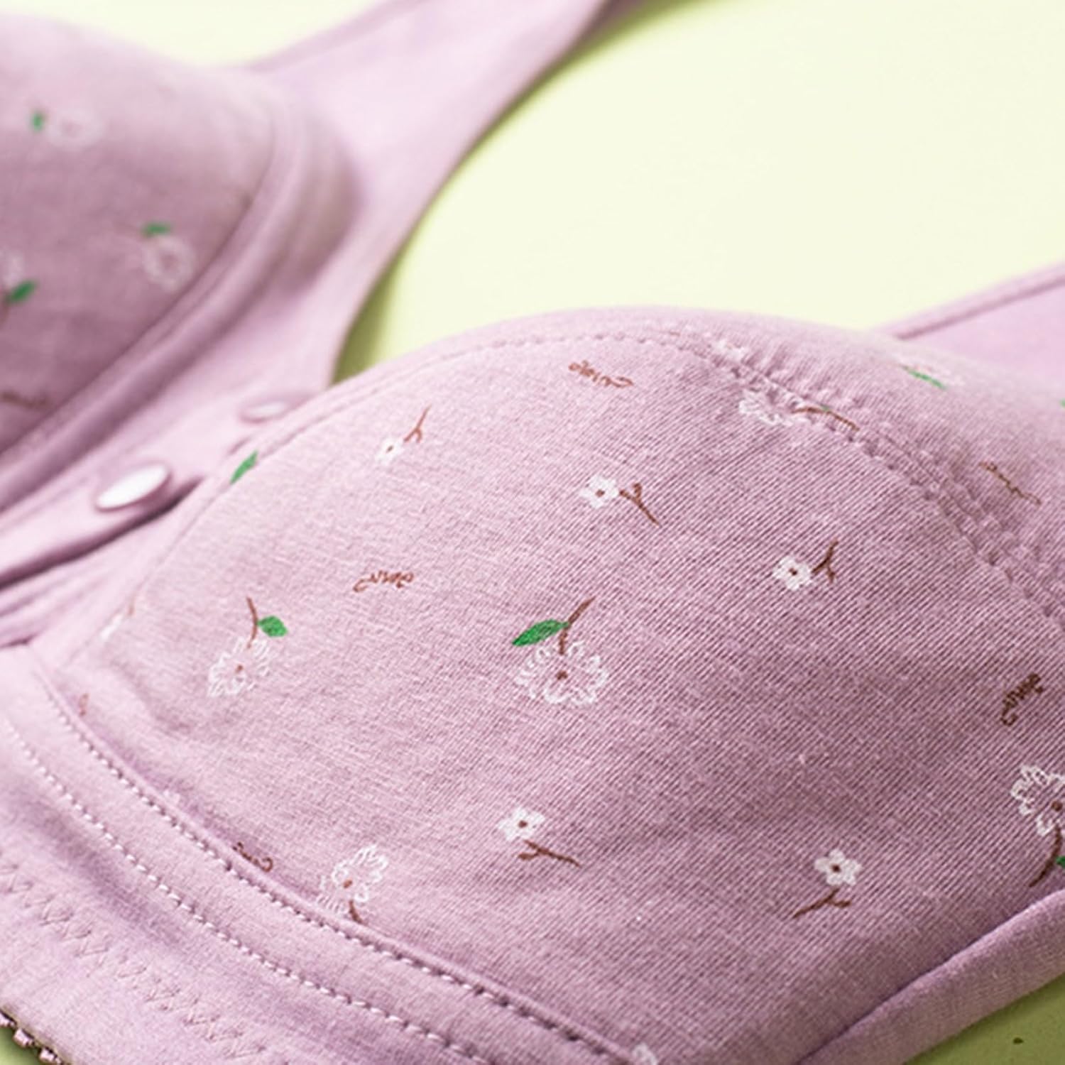 Daisy Bras for Older Women Front Closure Push up Bra No Underwire Senior Bra with Snaps 2025 Upgraded Breathable Cotton Bras - Image 5