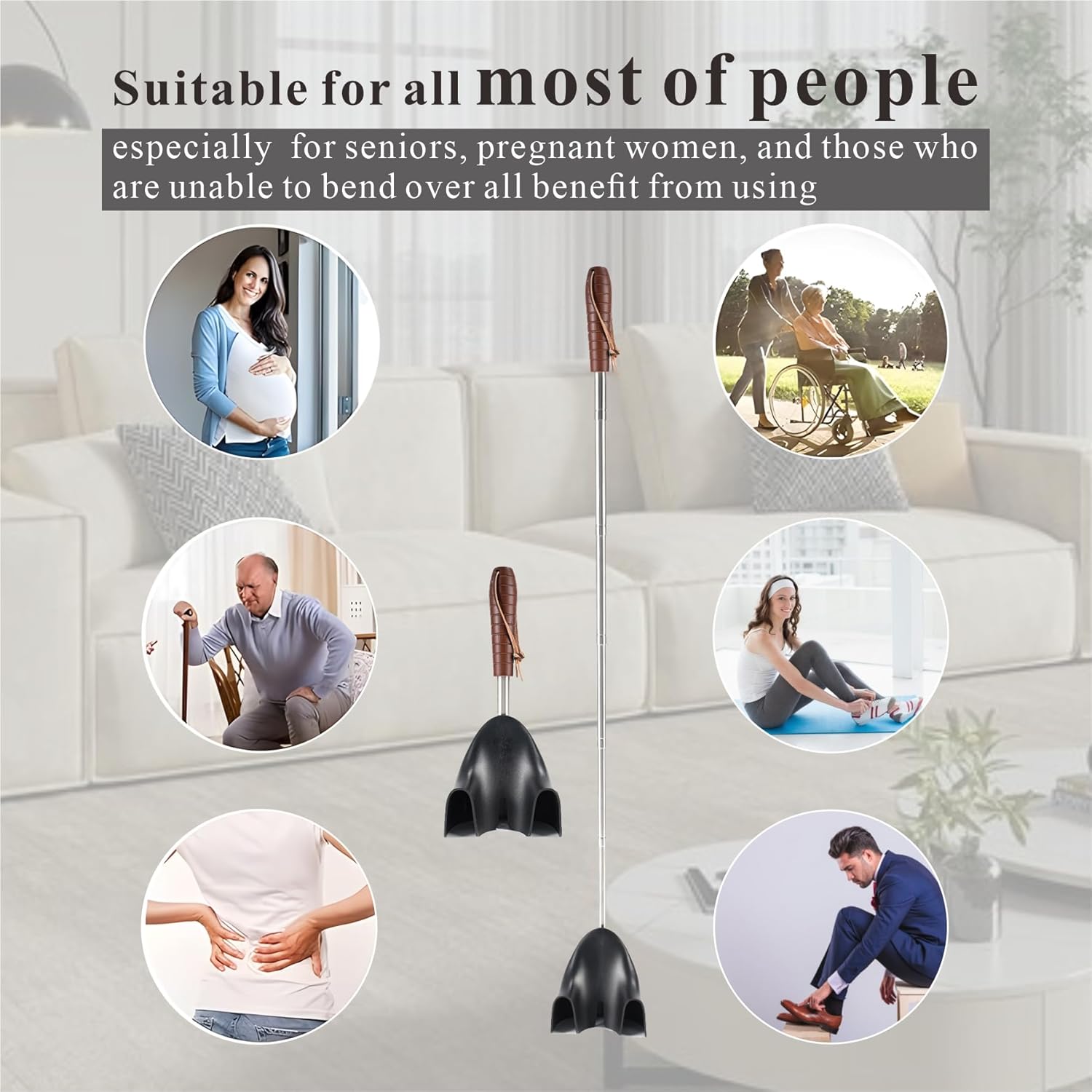 Shoe Horn Long Handle for Seniors-10-31 Telescopic Shoehorns For Men Pregnant Woman Gifts Elderly Dad - Image 7