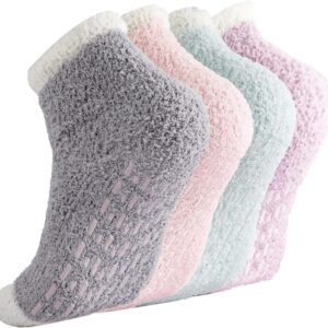 Breslatte Non Slip Hospital Socks with Grips for Women Grip Slipper Socks for Women Gifts