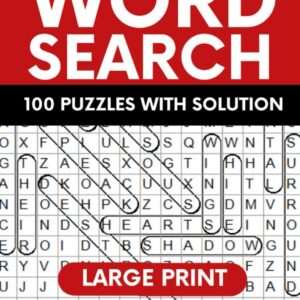 Word Search Puzzle Book for Adults: Over 2000 Words Relaxing and Activity Brain Game Creative Gift for Young Teens Seniors Elderly Woman Men and more!