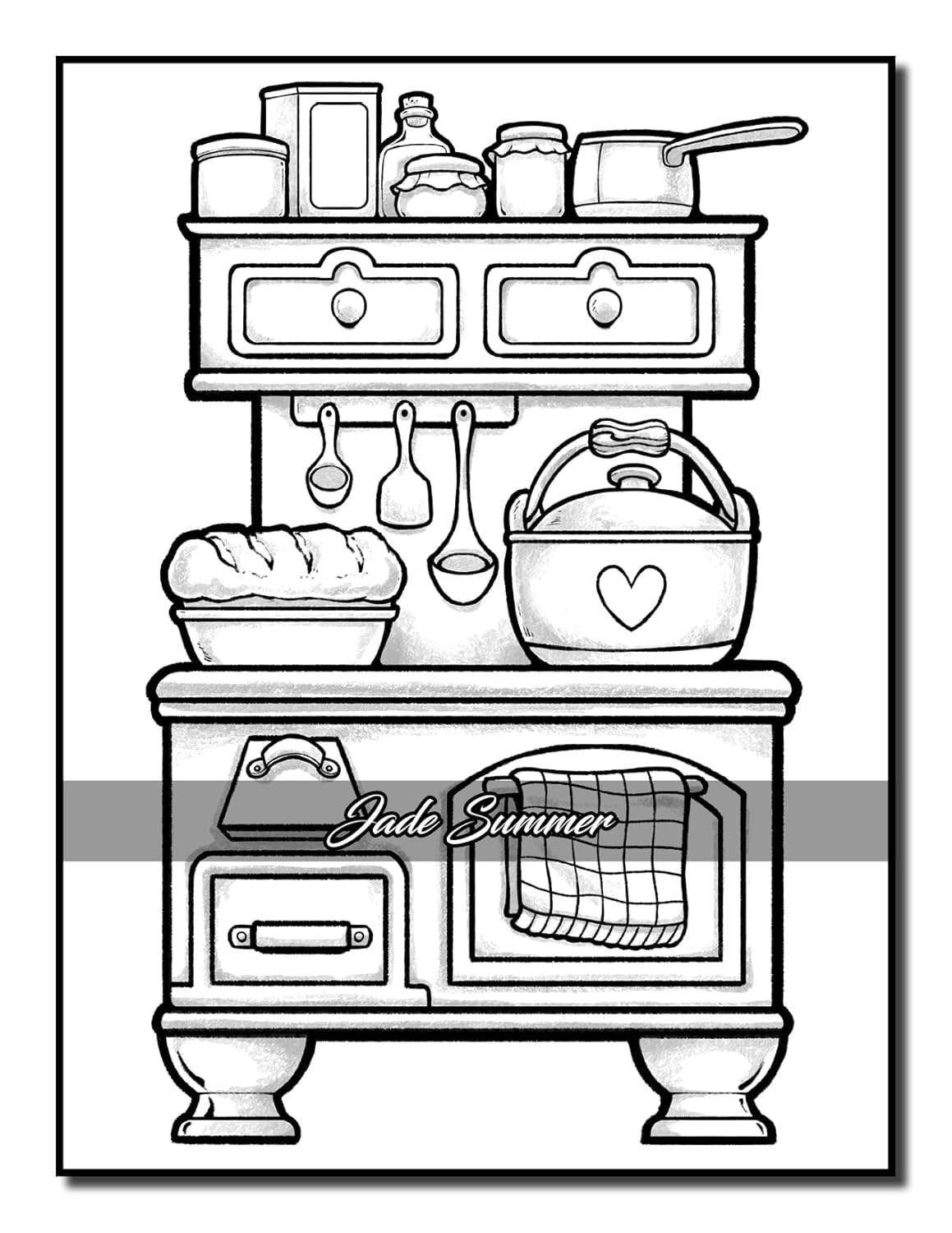 Easy Coloring Book: Large Print Designs for Adults and Seniors with 50 Simple Images of Animals, Flowers, Food, Objects, and More! (Easy Coloring Books) - Image 12