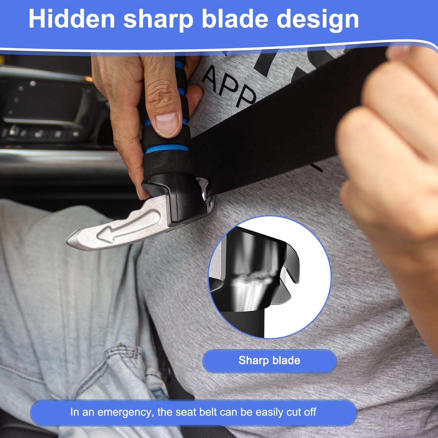 3 in 1 Car Door Handle for Elderly Car Handle Assist Support Handle Multifunction Handle Car Door Latch Handle for Seniors and Handicapped - Image 5