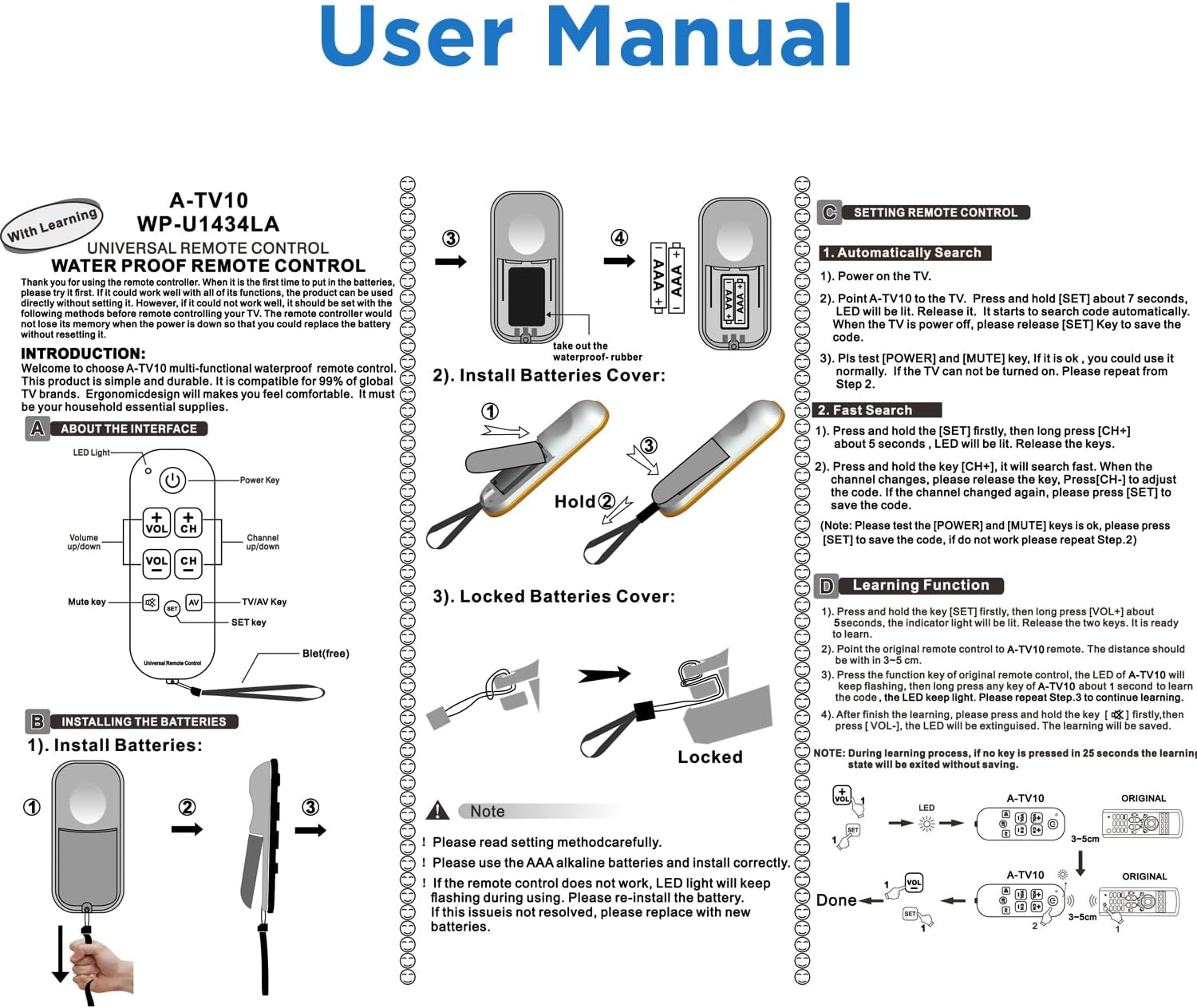 Universal Big Button TV Remote for Seniors, Elderly - Simple Remote - Easy to Use and Set Up with Learning Functions for TV & TV Box Controller, Dementia Friendly Gifts - Image 7