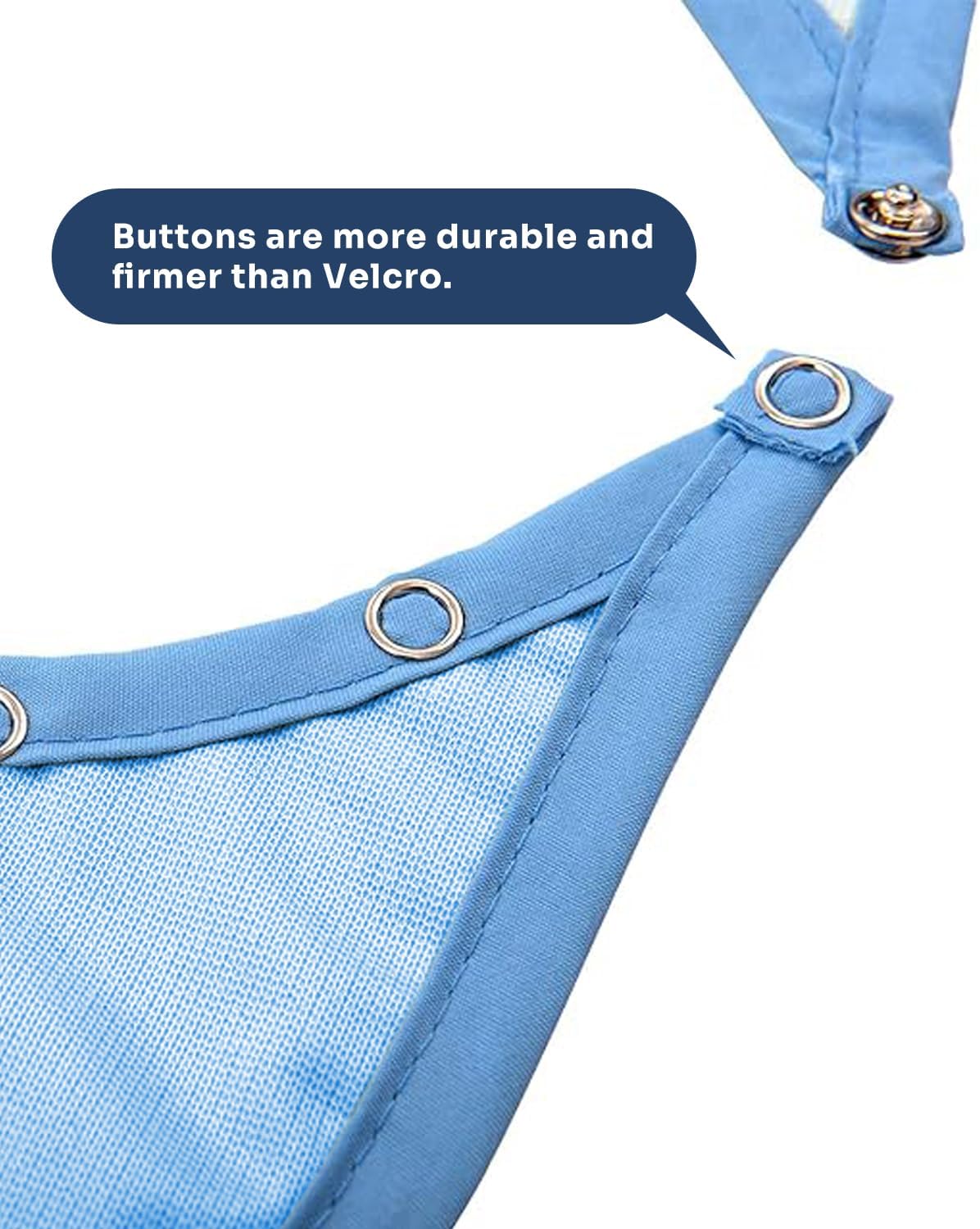 Adult Bibs, 3-Pack Washable Waterproof Clothing Protector for Men, Women, Elderly Seniors - Reusable Large Feeding Bibs - Image 3