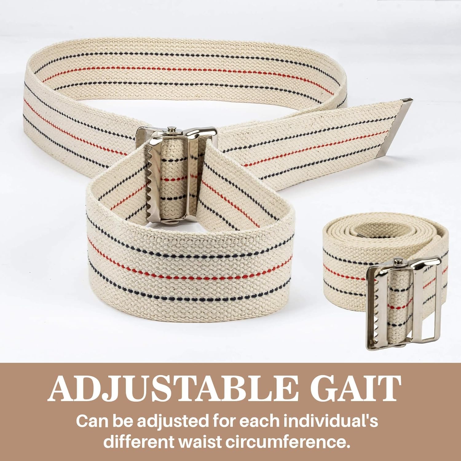 Gait Belts Transfer Belts for Seniors - Walking Gait Belts for Men with Metal Buckle MAQIHAN Heavy Duty Transfer Belt for Lifting Elderly Seniors Ambulation Accessories 60 Inch. - Image 4