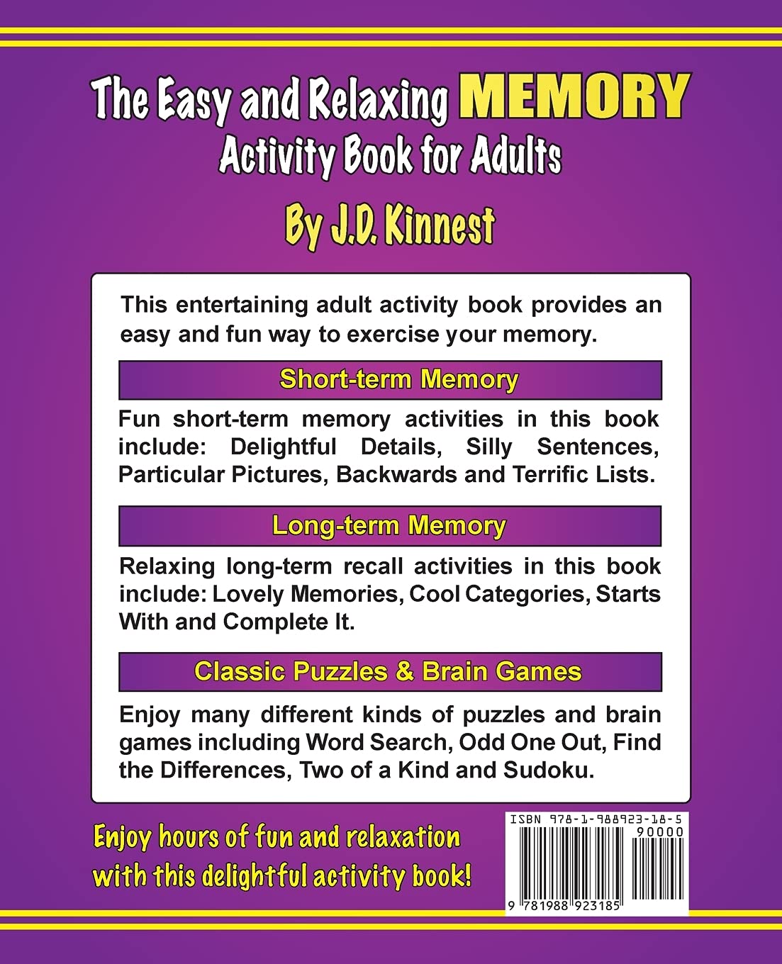 The Easy and Relaxing Memory Activity Book for Adults: Includes Relaxing Memory Activities, Easy Puzzles, Brain Games and More - Image 2