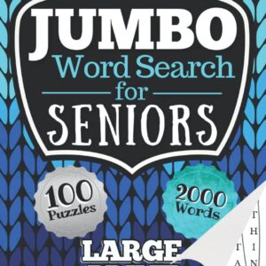 Jumbo Word Search for Seniors: Word Find Puzzles for Elderly & Older Adults with Big Print