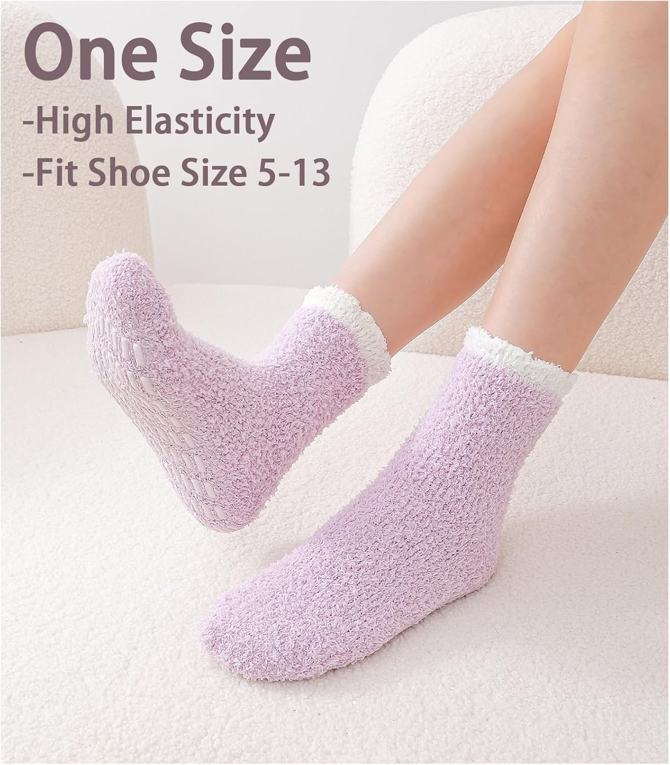 Breslatte Non Slip Hospital Socks with Grips for Women Grip Slipper Socks for Women Gifts - Image 7