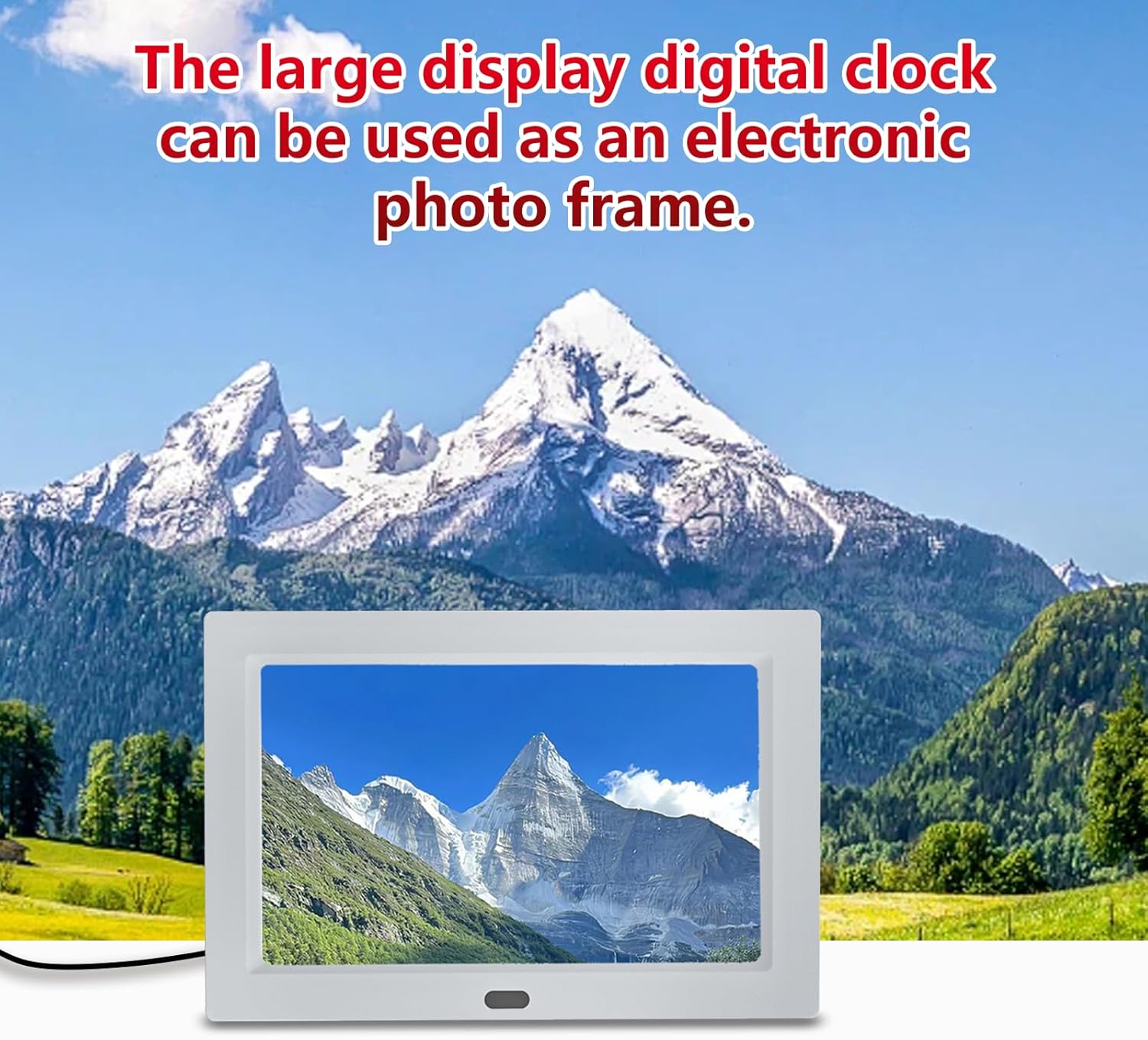 10 Inch Clock with Day and Date for Elderly Large Display Digital Clocks 12 Alarm 3 Medicine Reminders Large Font Alzheimer's Clock Alarm Clocks for Seniors Dayclock White - Image 5