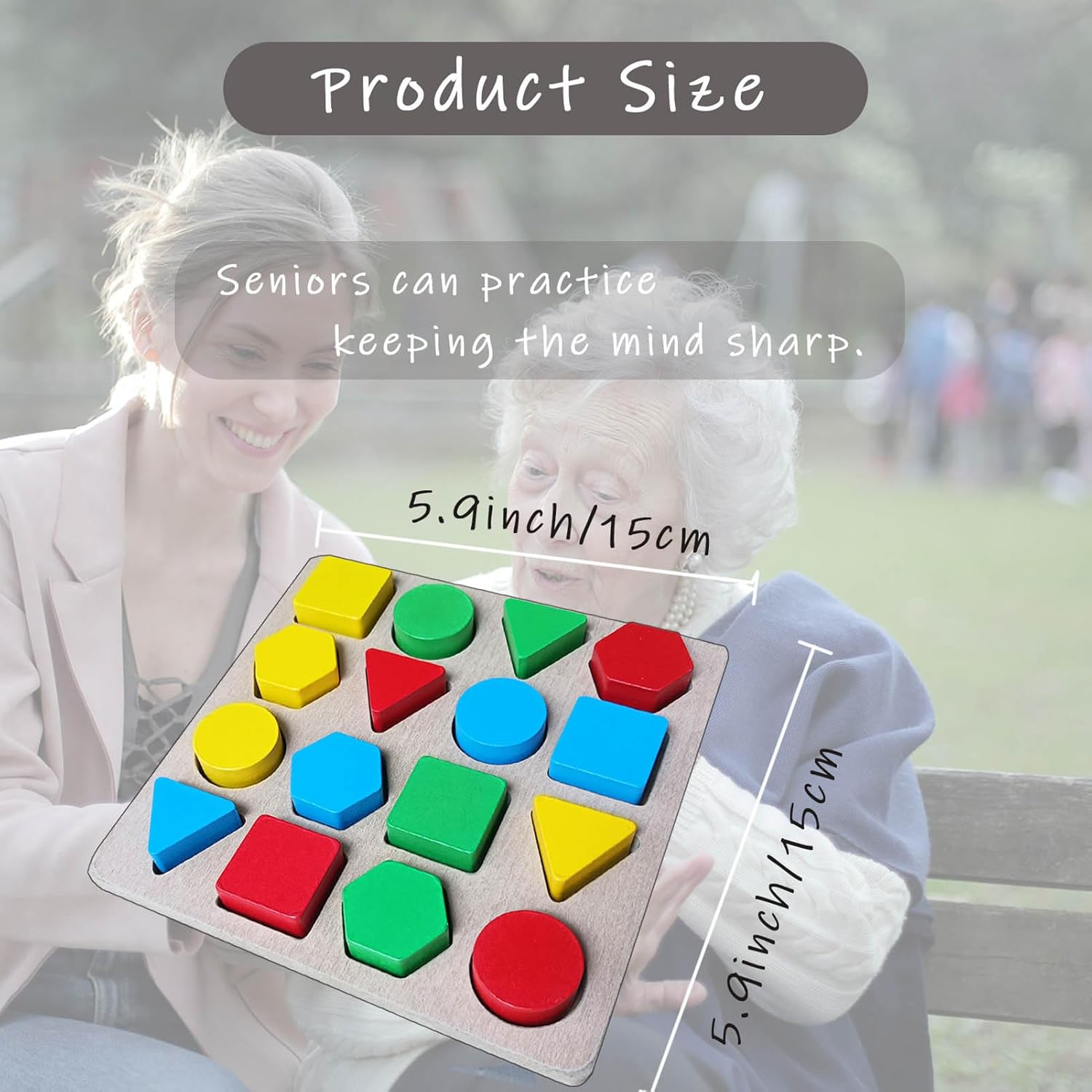 Puzzles Gifts for Dementia,Alzheimers Activities & Games for Seniors,Geometric Cognitive Products for Elderly - Image 6